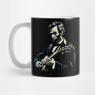 Abraham Lincoln Banjo Player Funny Founding Fathers Mug